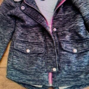 Kids Gray Jacket with Pink Accents